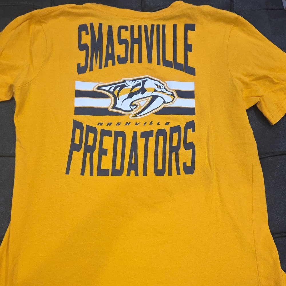 NHL Smashville Predators Yellow Tee